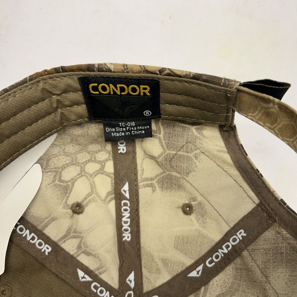 Condor Operator Hunting Tactical Patch Cap with Patch Included Adjustable NEW - Picture 4 of 6